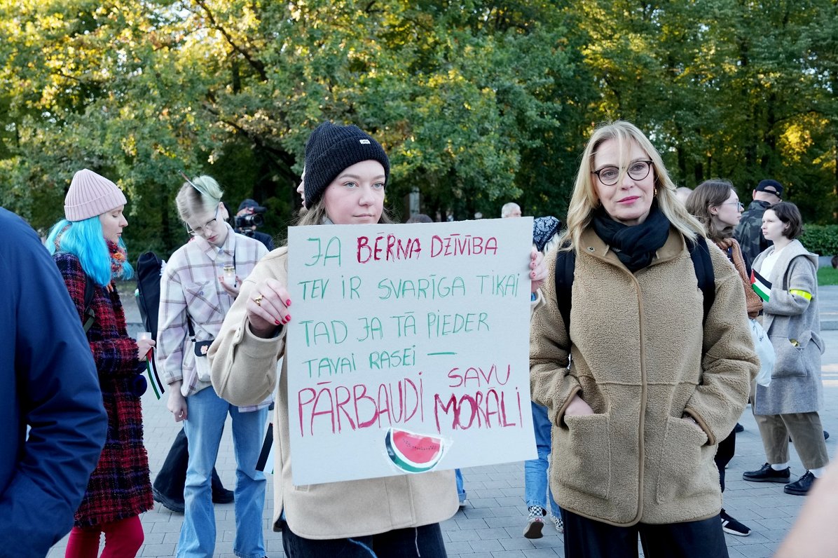 Bojāgājušo Palestīnas civiliedzīvotāju piemiņas pasākums