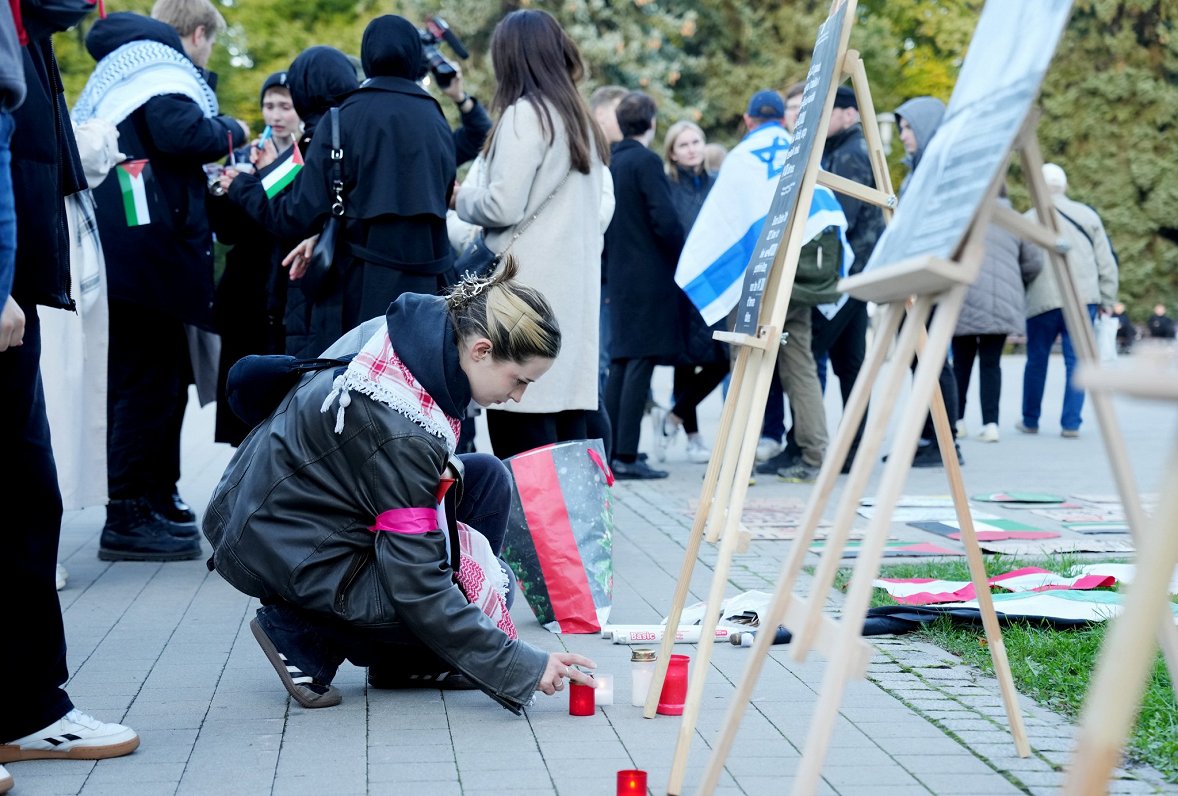 Bojāgājušo Palestīnas civiliedzīvotāju piemiņas pasākums