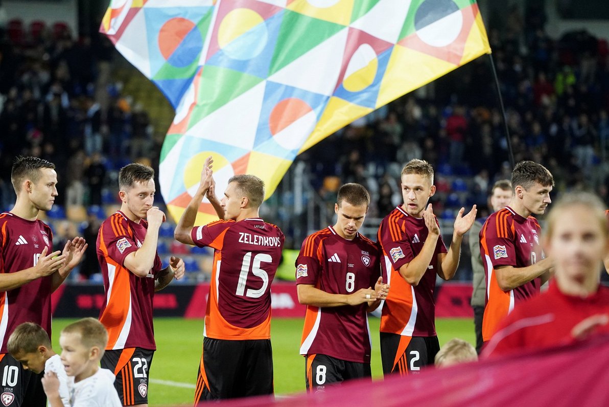 Latvijas un Ziemeļmaķedonijas futbola izlašu spēle Nāciju līgā