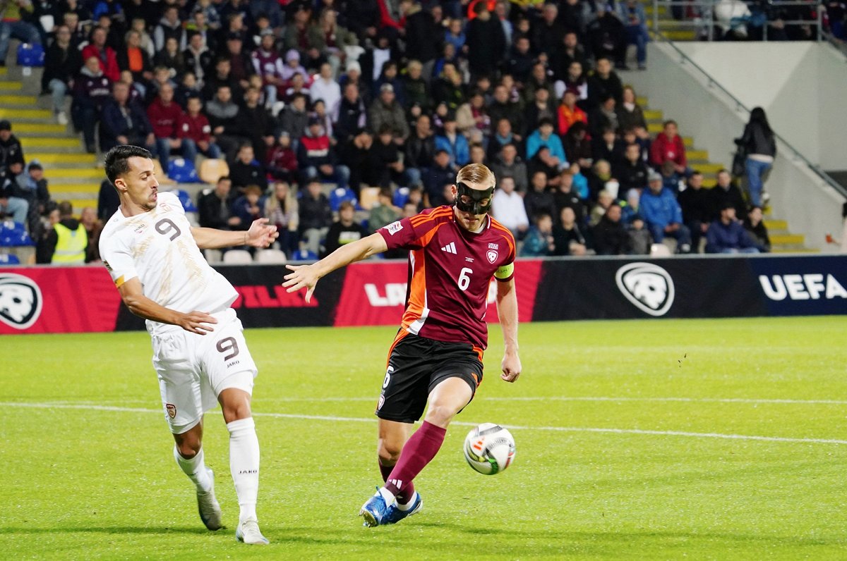 Latvijas un Ziemeļmaķedonijas futbola izlašu spēle Nāciju līgā