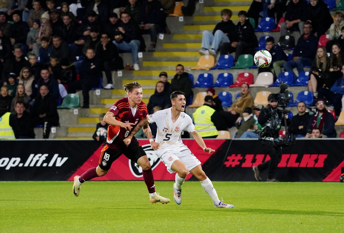 Latvijas un Ziemeļmaķedonijas futbola izlašu spēle Nāciju līgā