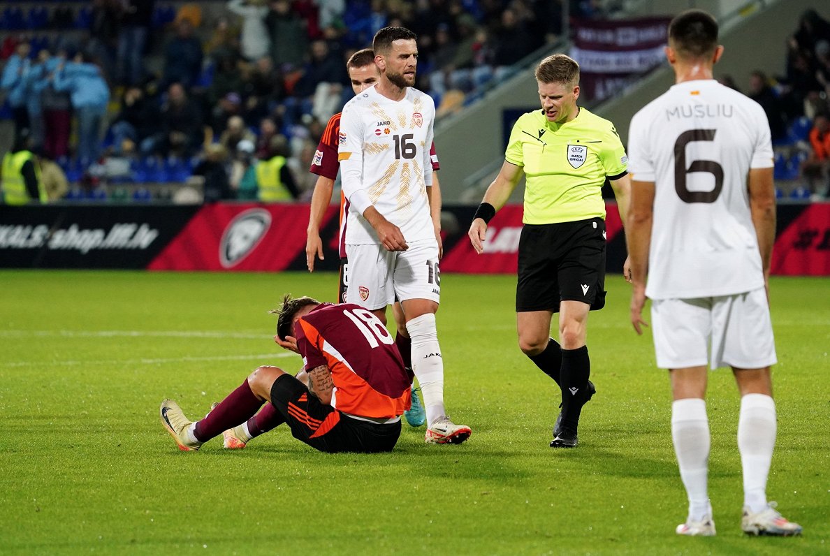 Latvijas un Ziemeļmaķedonijas futbola izlašu spēle Nāciju līgā