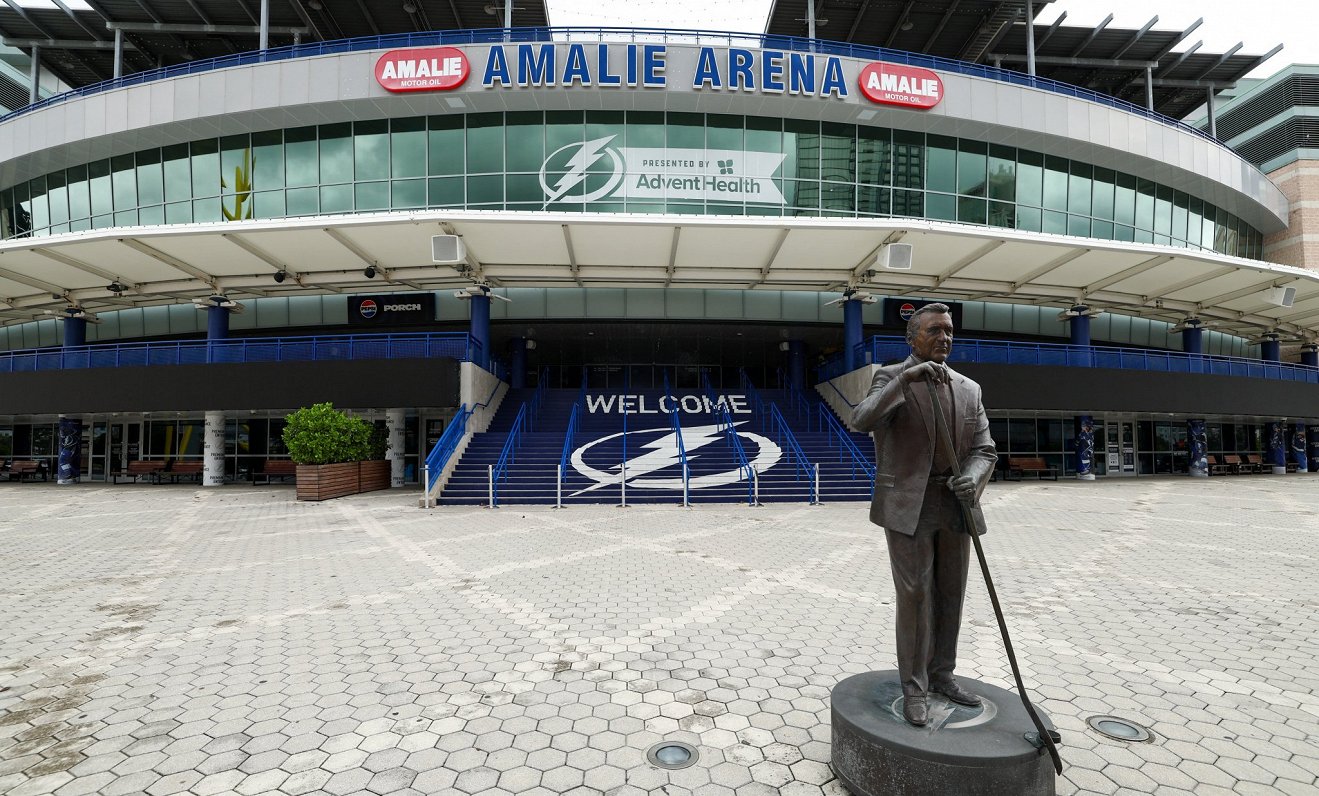 NHL kluba Tampabejas &quot;Lightning&quot; mājvieta &quot;Amalie Arena&quot; Tampā