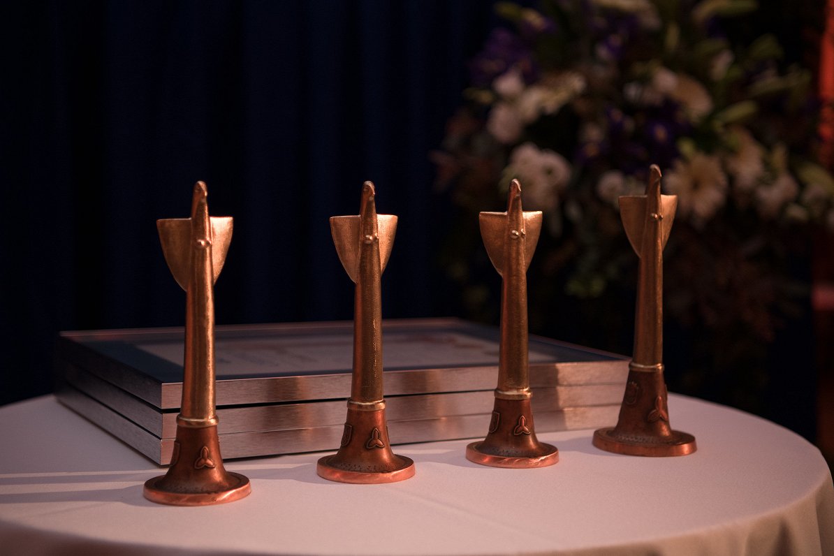 Baltic assembly prize statuettes