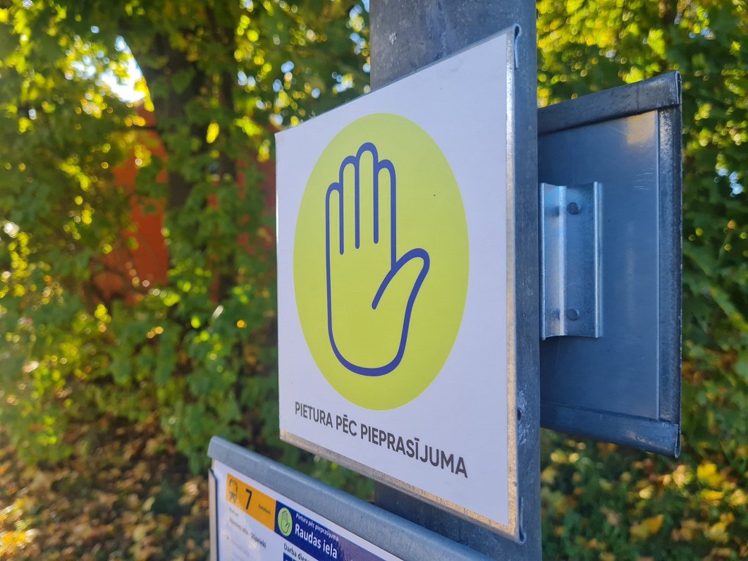 “Rīgas satiksmes” pietura pēc pieprasījuma