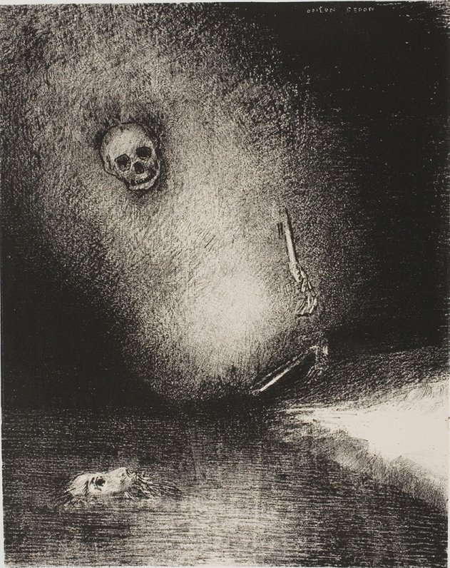 &quot;Sapnis ir beidzies ar nāvi&quot;, Odilons Redons, 1887