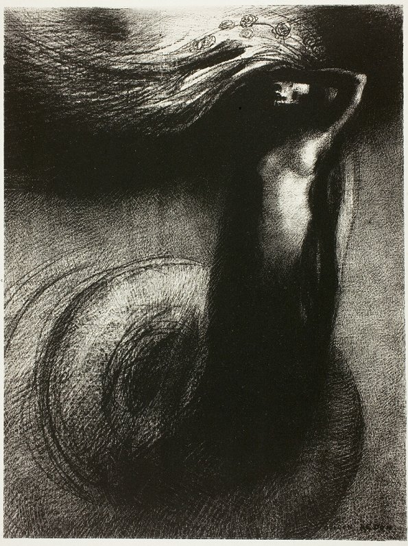 &quot;Nāve: “Mana ironija pārspēj visas citas”, Odilons Redons, 1888