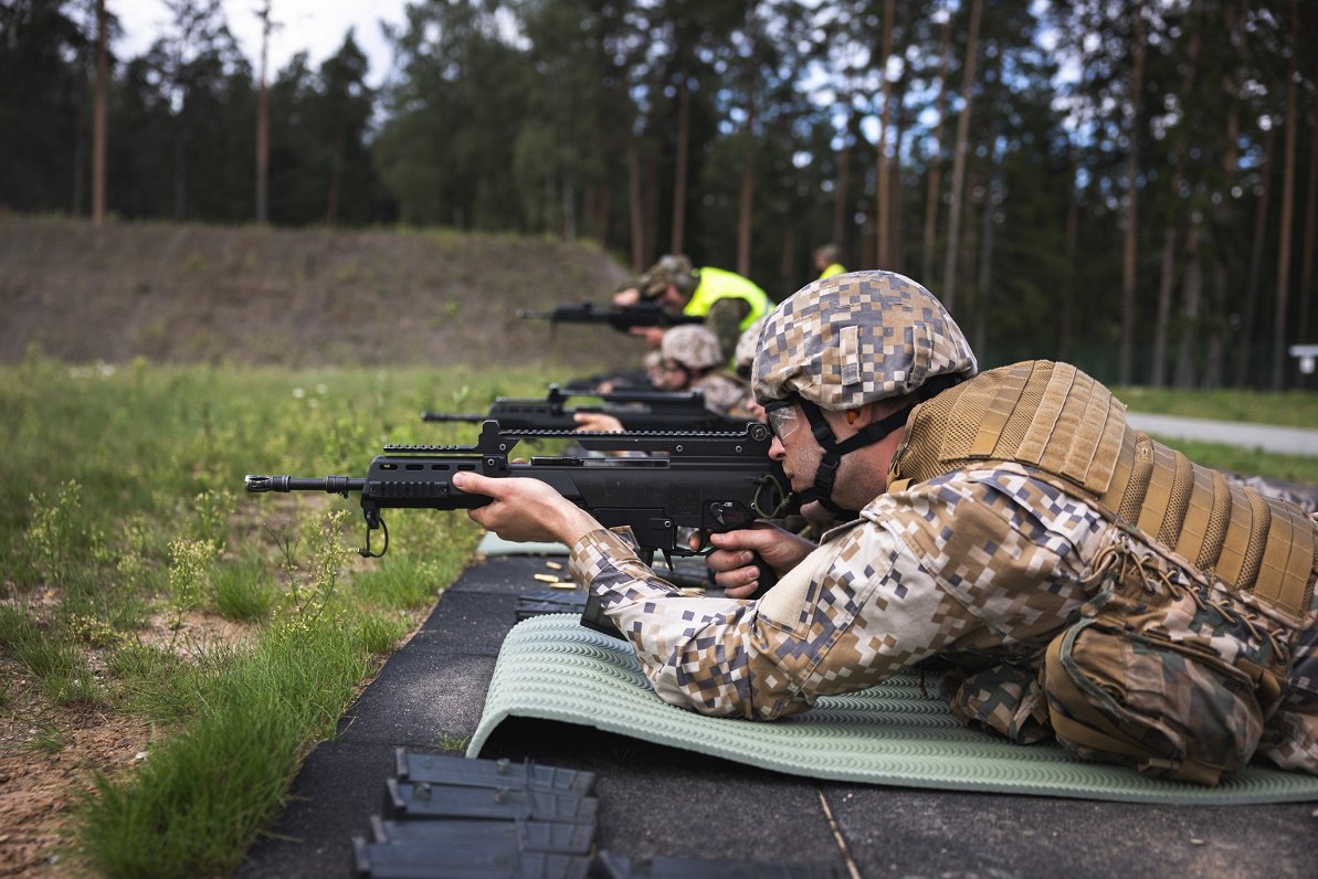 Latvian armed forces reservist training