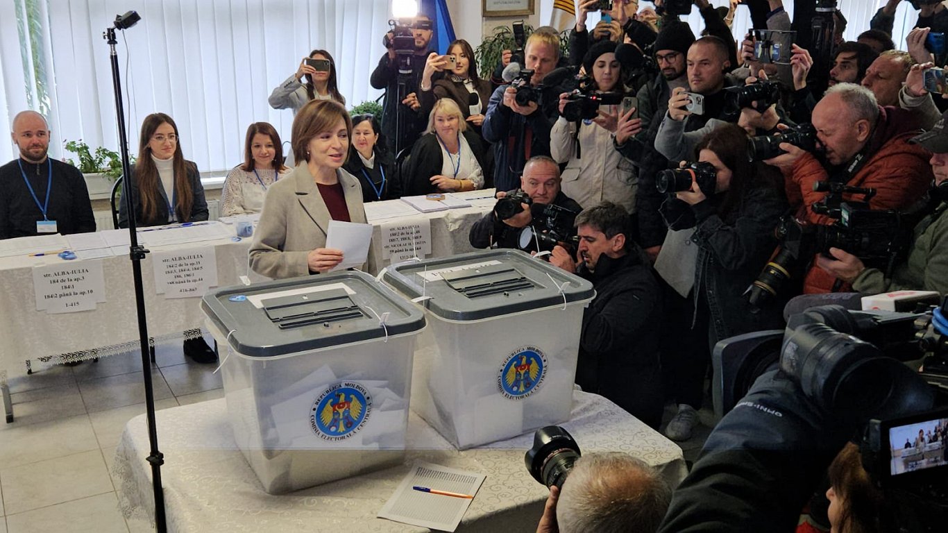 Prezidenta vēlēšanas un referendums Moldovā, 20.10.2024