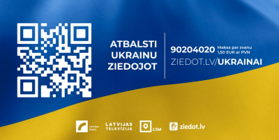 Mēs varam atbalstīt Ukrainu ar ziedojumiem