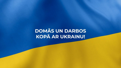 Domās un darbos kopā ar Ukrainu!